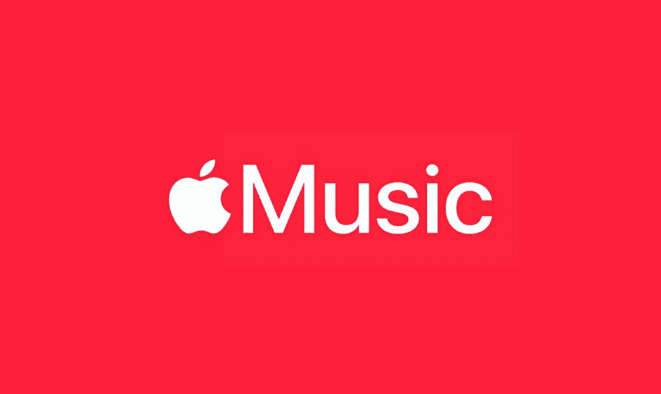 Logo de Apple Music de color blanco sobre fondo rojo. existe un actor anterior que marcó el camino