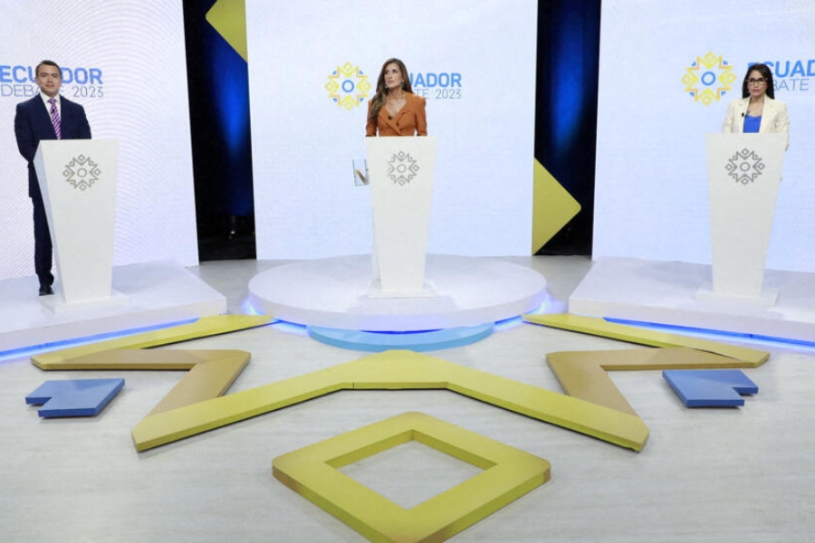 González y Noboa se enfrentaron en un debate en el que faltó mucho