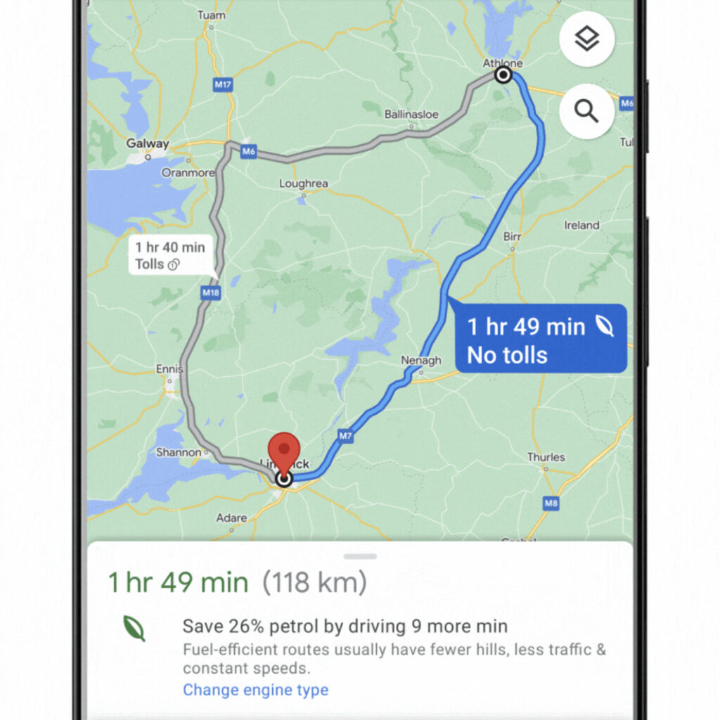 Google-Maps-Rutas-Sostenibles
