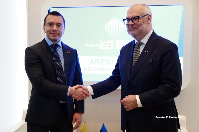 Noboa impulsa agenda con Estonia en comercio y seguridad