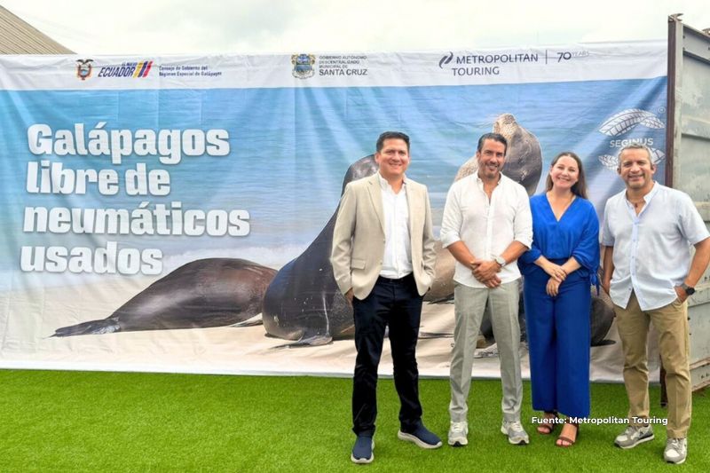 Galápagos recicla 60.000 neumáticos y consolida un hito ambiental