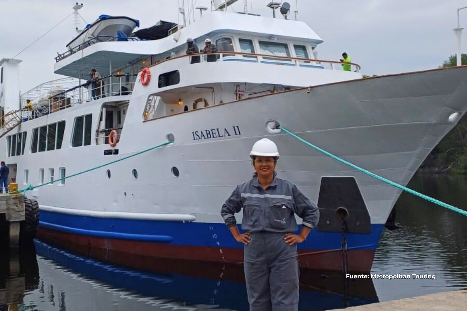 Ecuatoriana lidera el sector marítimo, donde solo el 1% son mujeres